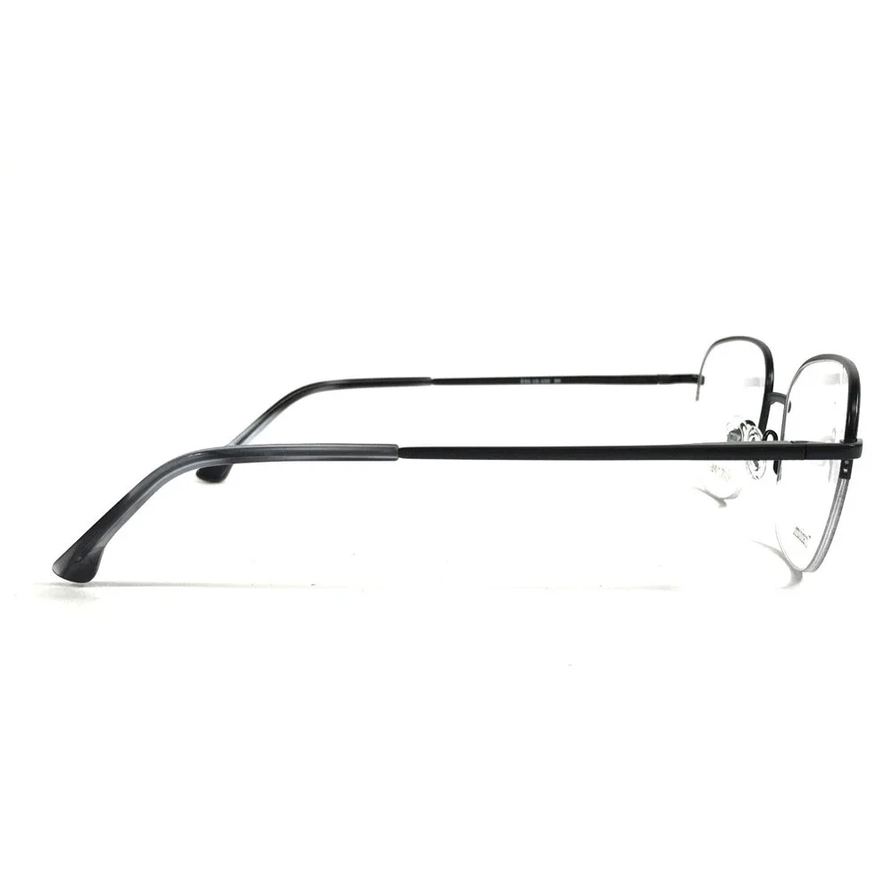 Elliott Ives Eyeglasses Frame FRINGE BK Black Square Half Rim Titanium 55-19-150